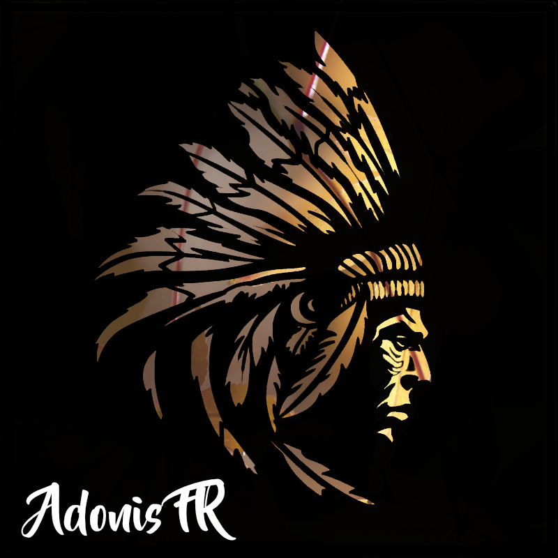 Indam chief in gold  logo  for Adonis FR